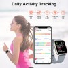 Donerton Smart Watch, Fitness Tracker for Women, 1.4" TFT LCD Screen Smartwatch with Heart Rate and Sleep Monitor, IP67 Waterproof Activity Tracker with Pedometer, Fitness Watch for Android and iOS